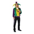 thumbnail image 2 of California Costumes Mardi Gras Jester Hoodie Adult Costume | S/M Male, 2 of 8
