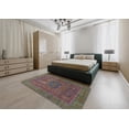 thumbnail image 5 of Ahgly Company Machine Washable Indoor Square Abstract Chestnut Brown Area Rugs, 5' Square, 5 of 7