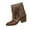 Brown, variant on Willtoo Women's Tassel Cowboy Cowgirl Boots with Studded Dress Ankle Booties Fringe Chunky Heel Western Boots Black