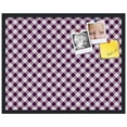 thumbnail image 2 of PinPix 30x24 Custom Cork Bulletin Board Argyle Dark Purple Poster Board Has a Fabric Style Canvas Finish, Framed in Argyle Dark Purple, by ArtToFrames (PinPix-632), 2 of 6