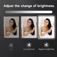 thumbnail image 5 of BALUXCA 20"X28" LED Bathroom Mirror with Radar body sensing，Front&Back Lights, Anti-Fog, Dimmable, 3-Color Memory Function，HD Tempered Glass UL-Listed Driver, 5 of 9