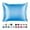 Jewel Blue, variant on Blissford Luxury Red Satin Pillowcase with Zipper Closure, Queen 2-Pack
