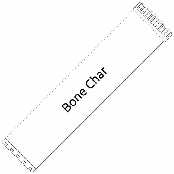 Big Blue 20-inch Bone Char Carbon Filter - Reduces or Removes Fluoride, Arsenic, Radioactive Particles, and Toxic Metals