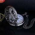 thumbnail image 5 of Hollow Quartz Pocket Watch Punk Pocket Watch With Necklace, 5 of 5