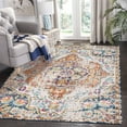 thumbnail image 2 of Novashion Traditional Rugs, Vintage Floral Area Rug Abstract Non-Slip Modern Floor Carpet Rug Mat Large for Bedroom Living Room Decor, 5.2' x 7.5' / 3.9' x 5.9' / 3.3' x 5.2', 2 of 6