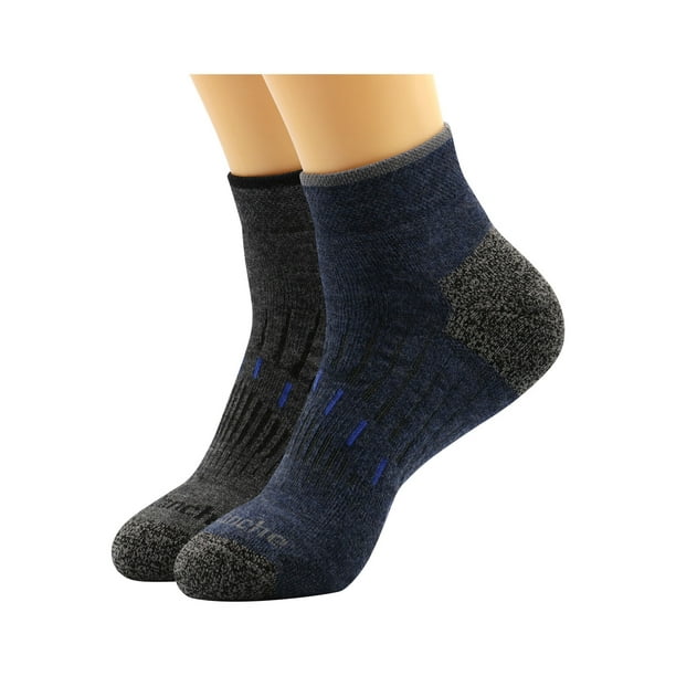 Avalanche Men's Quick Dry Merino Wool Blend Low Cut Socks