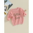 thumbnail image 3 of Bagilaanoe New Baby Girl Boy Knitted Sweater Long Sleeve Letters Pullover 3M 6M 9M 12M 18M Infant Warm Jumpers Tops Fall Loose Knitwear, 3 of 9