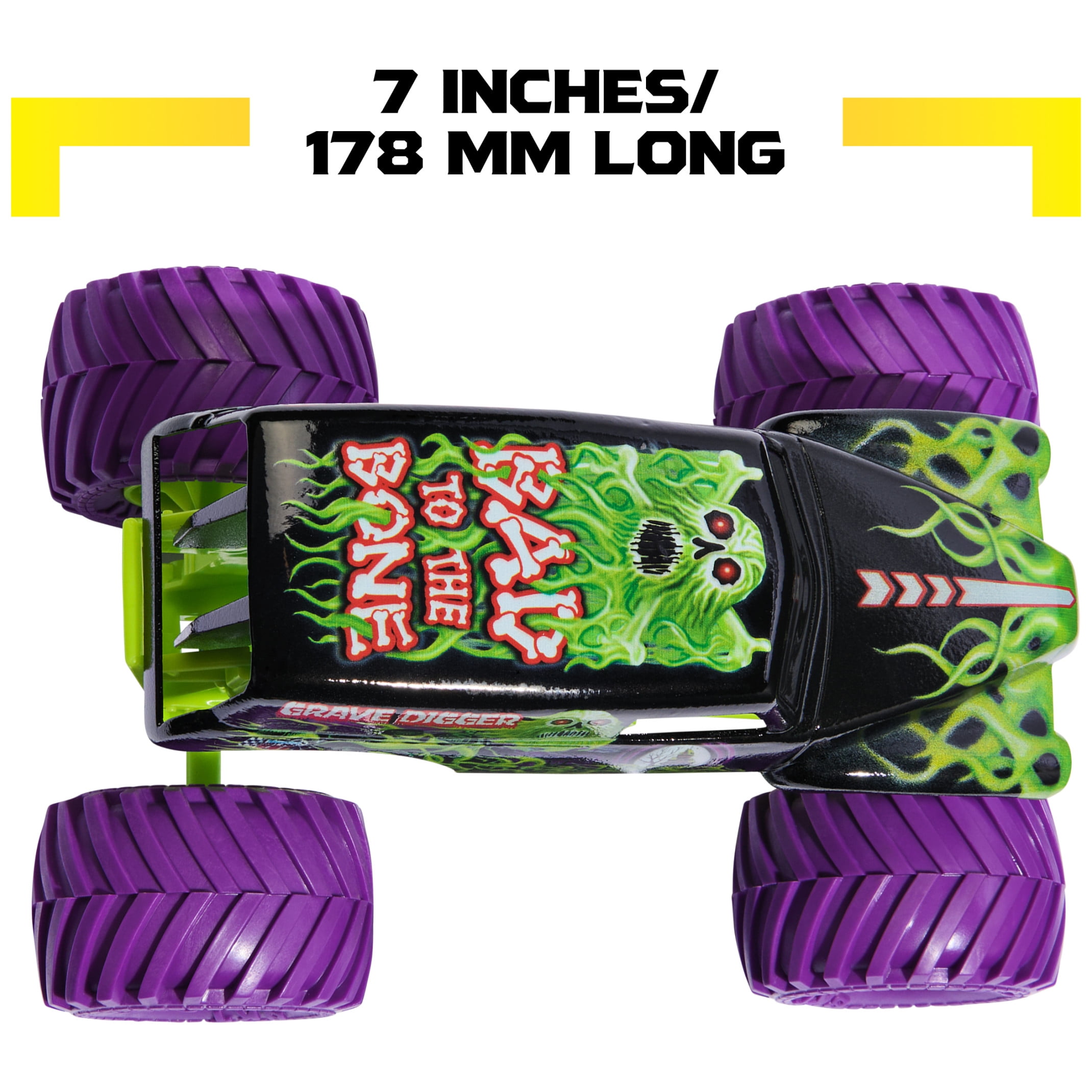 Monster Jam, Official Grave Digger Monster Truck, Collector Die-Cast Vehicle, 1:24 Scale, Kids Toys for Boys and Girls Ages 3 and up