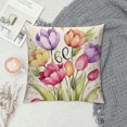 thumbnail image 2 of Nawypu  Hello Spring Tulip Flower Bike Decorative Throw Pillow Covers, Bloom Grow Love Spring Pink Porch Outdoor Home Decor, Bicycle Floral Butterfly Seasonal Couch Cushion Case, 2 of 5