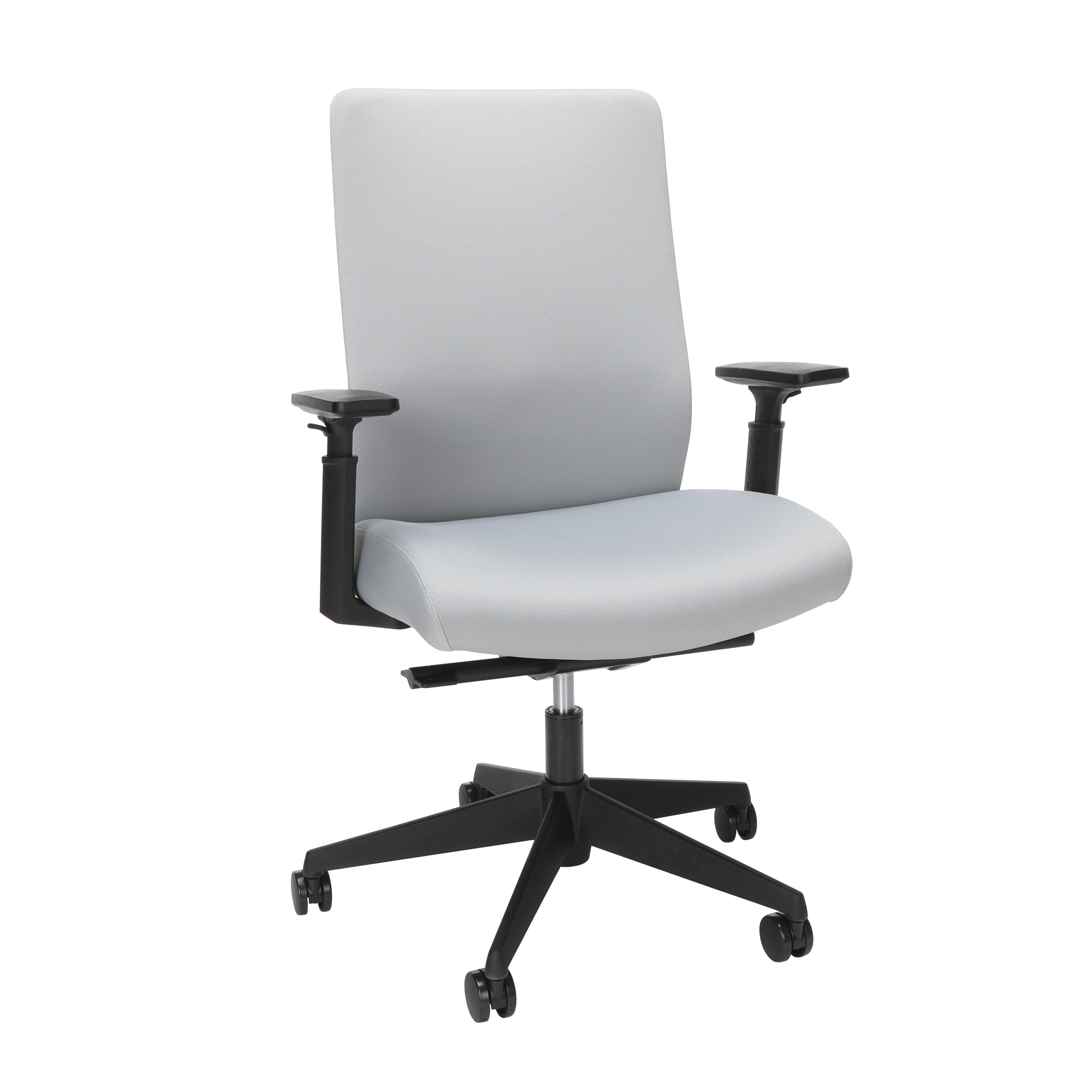 HON Basyx Biometryx CommercialGrade Fabric Upholstered Task Chair, Office Chair, in Grey