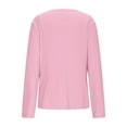 thumbnail image 5 of Blazer for Women Open Front Long Elegant Button Down Cardigan Long Sleeve Work Loose Notched Lapel Business Office Jacket Casual Pink XL, 5 of 6