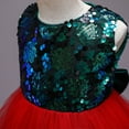 thumbnail image 2 of Toddler Girl Dress Spring Summer Sleevel Tulle Sequins Glitter Dress Performance Formal Clothes Cute Bow Dresses Christmas Party Princess Dress Kids Sundress,Size 7 Years-8 Years, 2 of 8