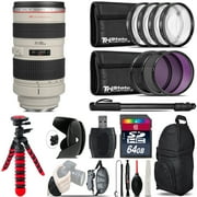 Canon EF 70-200mm 2.8L USM Lens + Macro Filter Kit & More - 64GB Accessory Kit (International Version)