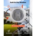 thumbnail image 4 of VEVOR Retractable Garden Hose Reel, 1/2 in x 130 ft, Wall Mounted Hose Reel with 9-Function Sprayer Nozzle and 180° Swivel Bracket, Any Length Lock, Automatic Slow Rewind System, for Garden Watering, 4 of 9