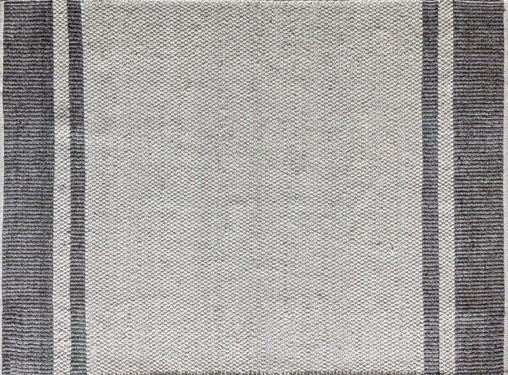 Rugs America Daphina DN10E Grayscale Border Farmhouse Cream Area Rug, 5’0”x7’0”