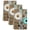Blue, White, Brown, variant on Teal Cream Daisy Farmhouse Kitchen Towels Set of 2, Country Vintage Floral Absorbent Dish Towels for Kitchen, Microfiber Hand Towel, Quick Drying Tea Towel for Cleaning Decorative Dishcloths