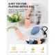 thumbnail image 2 of 1pc Dog Toy Pine Cone Shape Squeaky Grinding Teeth Solid Rubber Ball For Pet Training And Playing, Suitable For Golden Retrievers And Teddy Dogs, 2 of 5