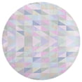thumbnail image 3 of Polygon Pattern Rainbow Round Carpet Circle Rug Outdoor Patio Area Rug Washable Large Area Rugs Hallway Room Decor Fitness Mats, 3 of 8