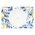 thumbnail image 2 of Lemons and Blue Leaves 4 PCs Placemats Set Linen Non-Slip Table Mat Rectangular Washable for Dining Kitchen Party 12"x18", 2 of 8