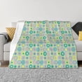thumbnail image 3 of Throw Blanket for Couch, abstractly circles pattern Super Soft Fuzzy Comfy Warm Throw Blanket, Cuteness Lightweight Cozy Plush Flannel Blanket & Throws for Sofa and Bed All Season, 3 of 5