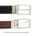 thumbnail image 2 of Romeo Gigli C885/35S NERO Black Leather Adjustable Mens Belt for mens, 2 of 4