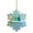 A, variant on RotHome Snowflake-Shaped Sea Glass Thank You Keepsake Ornament for Best Friends, Handcrafted Beach Glass Artwork with Blue and Green Glass Pieces, 1 Count