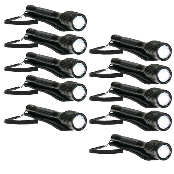 10pc 3 Mode 3W 140 Lumen Outdoor Flashlight with Nylon Pouch CLEARANCE SALE