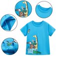 thumbnail image 2 of Chenyin 2-8 Years Boys Summer Tee Shirts for Kids Baby Short-Sleeved T-Shirt Cartoon Printing Bottoming Shirt Cotton Tops for Boys, 2 of 9
