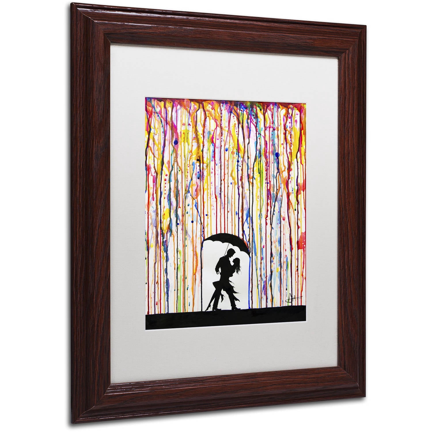 Trademark Fine Art 'Tempest' Canvas Art by Marc Allante, White Matte, Wood Frame