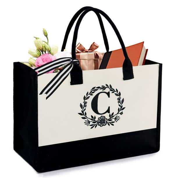 Bolsa de mano BeeGreen con monograma de regalo inicial para mujer