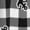 White, variant on Black Tartan Plaid Print Pajama Pants for Men,Men’s Pajama Bottoms,Mens PJ Pants with Pockets & Button Fly-Medium