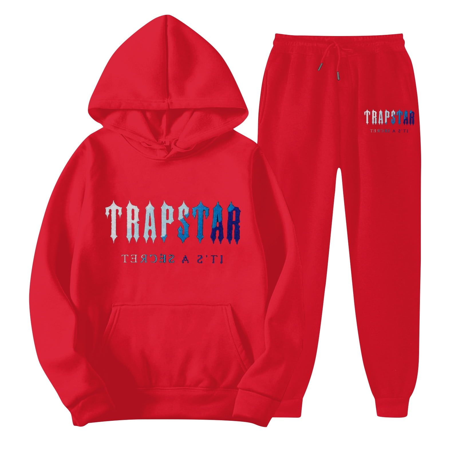 Trapstar Tracksuit Red Trapstar Chenille Decoded Hooded Tracksuit