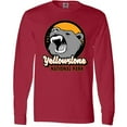 thumbnail image 3 of Inktastic Yellowstone Growling Bear Long Sleeve T-Shirt, 3 of 5