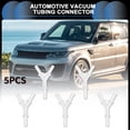 thumbnail image 2 of Conectores de manguera de vacío en forma de Y de 11/64" para automóviles, accesorios de línea de vacío de 3 vías translúcidos, 5 piezas, 2 of 7