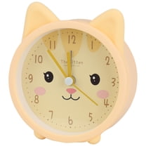 Unique Bargains Cute Kitten Design Mechanical Alarm Clock Yellow 3.8"L x 1.7"W x 3.3"H