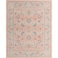 thumbnail image 1 of Unique Loom Whitney Vintage Border Rug 9' x 12' Rectangle Powder Pink/Ivory, 1 of 2