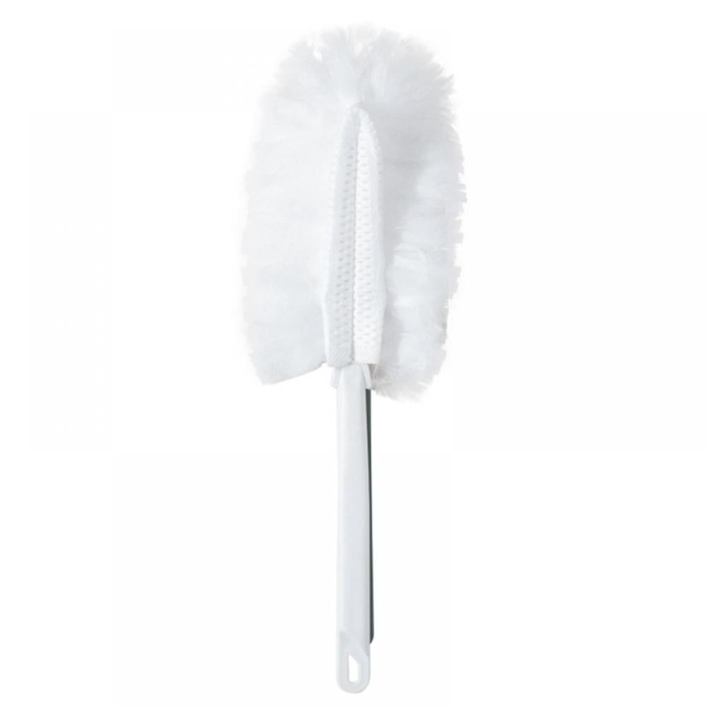 KNOSSOS Long Handle Non-Woven Fabric Cleaning Duster Anti Static Dust Cleaning Brush White