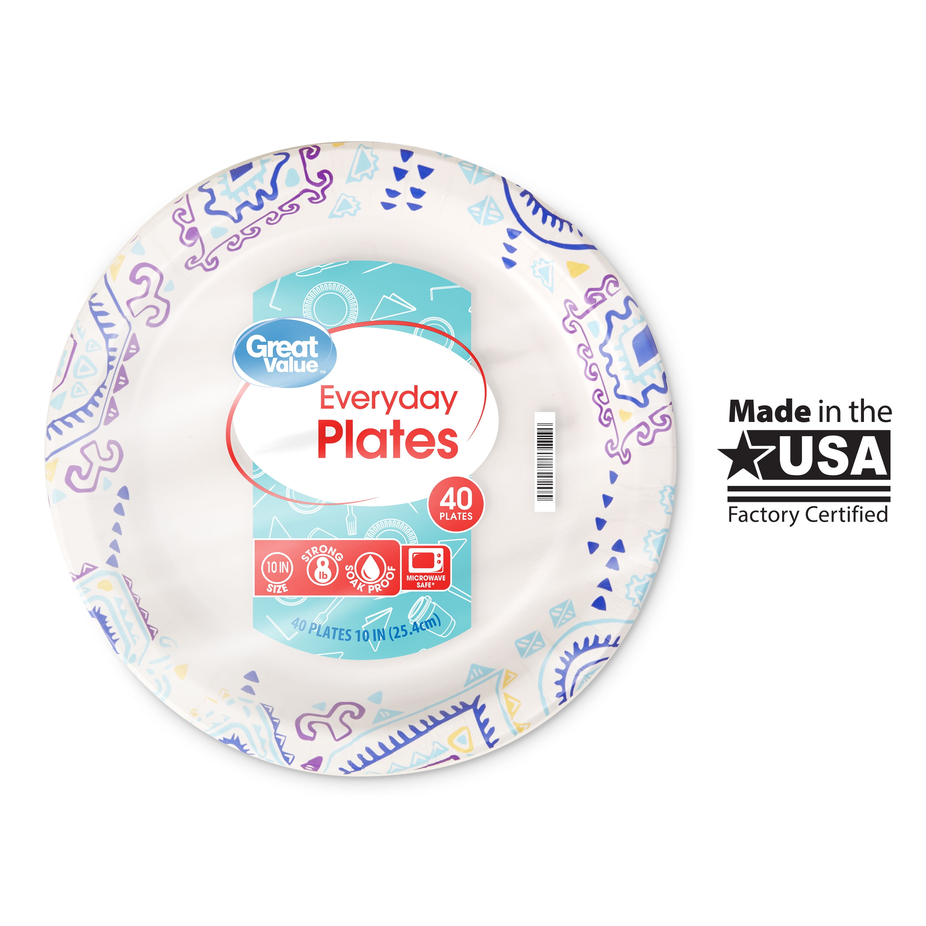 Essential Everyday 10.06 Ultra Strong Paper Plates (40 ct)