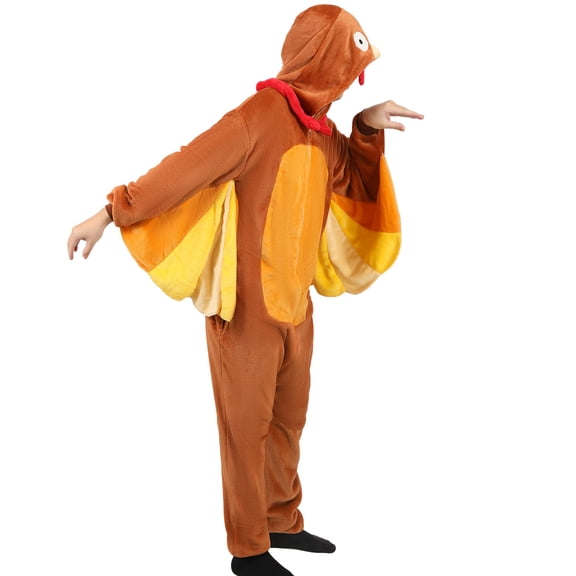 PJKOBMJ Unisex Adult Onesie Pajamas Animal One Piece Costume Cosplay Sleepwear Long Sleeve Zip Up Hooded Blanket Sleep (Orange S)