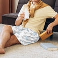 thumbnail image 3 of KLL Playful Polar Bear Pals for Men's 1-Pack Shorts,Sleep Pajama Shorts for Men Soft Pj Shorts Men's Pajama Bottoms Sleepwear -XX-Large, 3 of 7