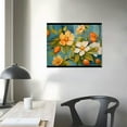 thumbnail image 4 of Awypu Flower Wall Art for Living Room. Abstract Decor Picture. Retro Peach Blossom-Print on Canvas. Framed Canvas Painting for Wall Golden Frame, 4 of 6
