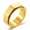 Gold color, variant on Punk Vintage Rotatable Ring for Men Hiphop Black 14K Yellow Gold Wedding Jewelry Band Trend Accessories
