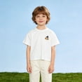 thumbnail image 6 of Miqool Boys Cute Bear Embroidered T-Shirt Casual Crew Neck Short Sleeve Tee for Kids Breathable Summer Clothes, 6 of 9