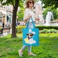 thumbnail image 3 of Shoulder Pet Carrier Bag Head-Out Design Tote – 14.96" x 14.96" Breathable Cat & Small Dog Carry Bag for Travel & Outings Blue, 3 of 3