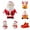 B 1PCS & C 1PCS & D 1PCS & J 1PCS & K 1PCS & L 1PCS, variant on YWIYIUD 1inch Mini Santa Figurines Miniature Christmas Figurines Resin Santa Figurines Christmas Miniatures Ornament Christmas Santa Decorations for Xmas Party Supplies 6PCS