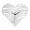 Silver, variant on veasfak Heart Wall Clock Analog Clock Kitchen Dining Room Living Room Quiet Movement Gold
