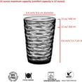 thumbnail image 2 of Zainca 14-ounce Plastic Tumblers, Acrylic Drinking Glasses High-Balls, set of 6 Gray, 2 of 6