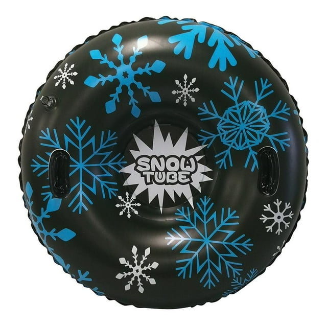 Inflatable Snow Tube Kids Adults Winter Fun Toy Sled Water Sledding Black