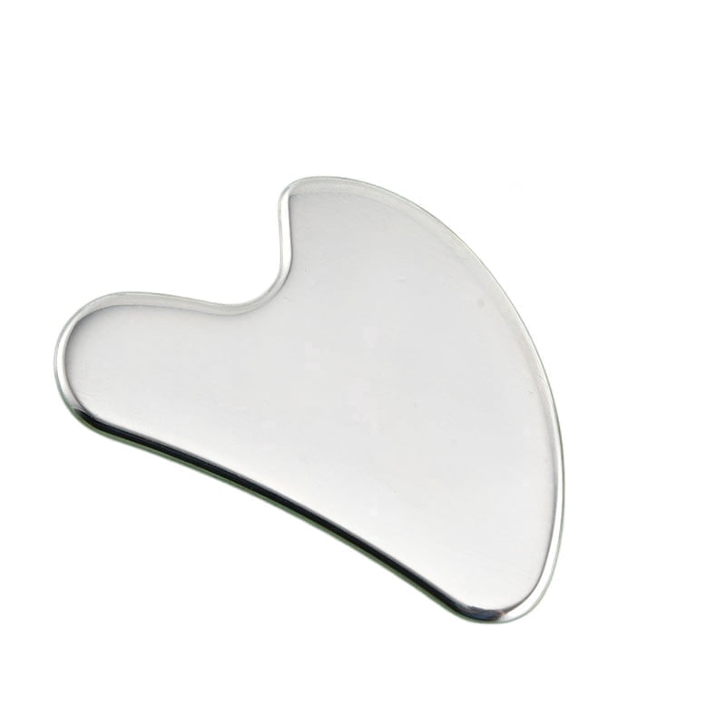 Stainless Steel Gua Sha Facial Tools Guasha for Face Metal Gua Sha Tighten Skin Massage Guasha Beauty Tool for Body Eyes Neck Massager with Travel Pouch Skin Care Gifts