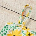 thumbnail image 4 of Edvintorg Kids Swimsuits Two Piece Ruffle Sunflower Print Straps Swim Tops with Shorts Swimwear Summer Toddler Bathing Suit 6M-4T, 4 of 6